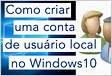 Como criar uma conta de usuário no windows 7